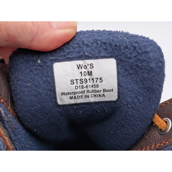 Sperry Womens Duck Boots Rubber Leather Sz 10M‎ - Picture 8 of 9